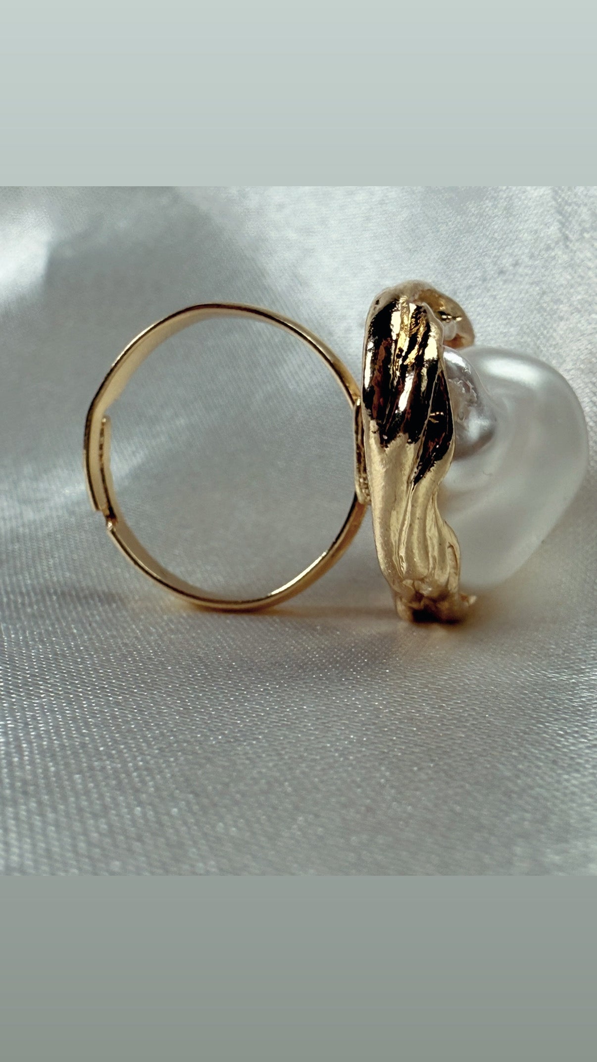 Bague pierre nacré