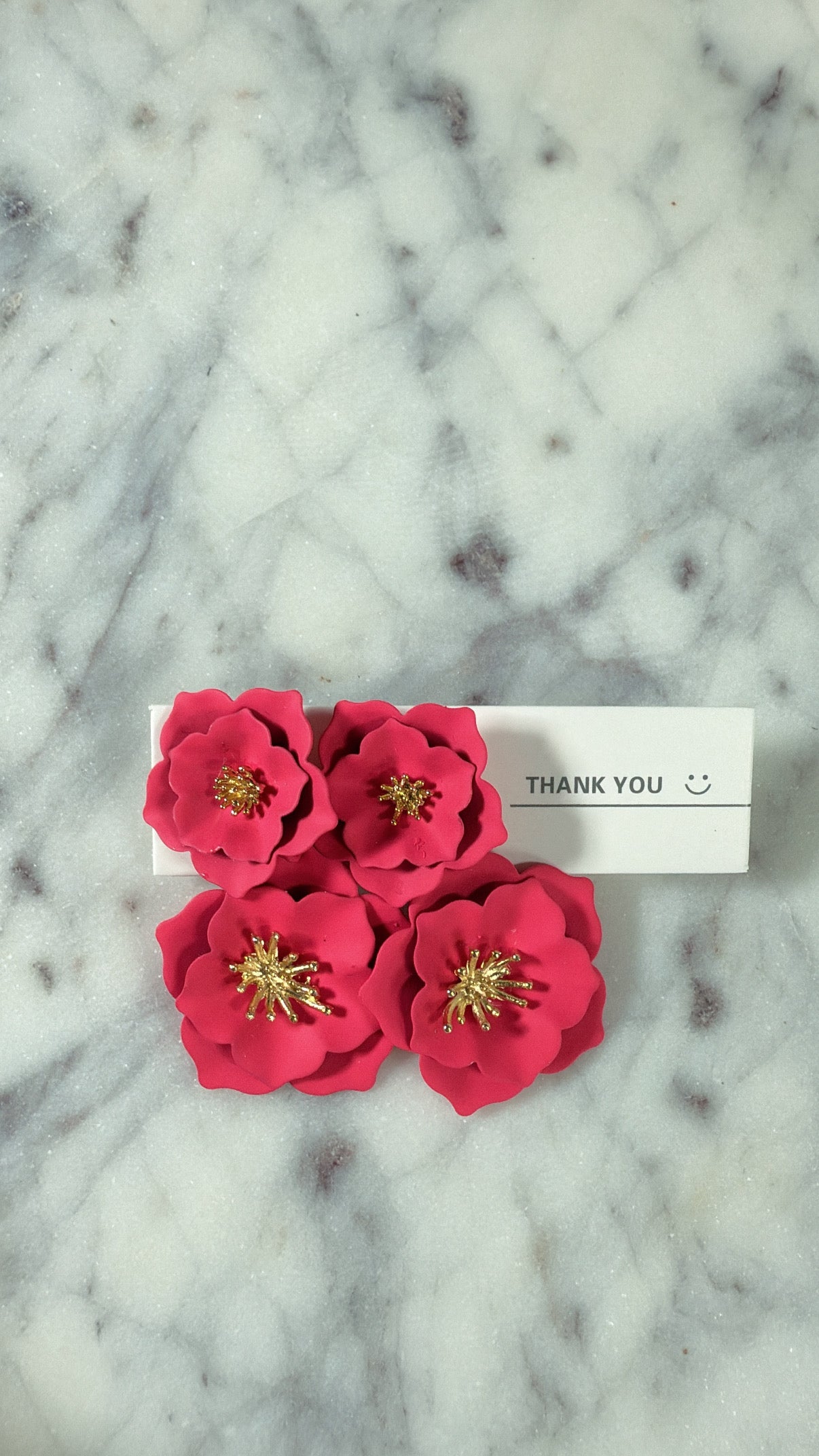 Boucle d’oreille en fleurs pendantes