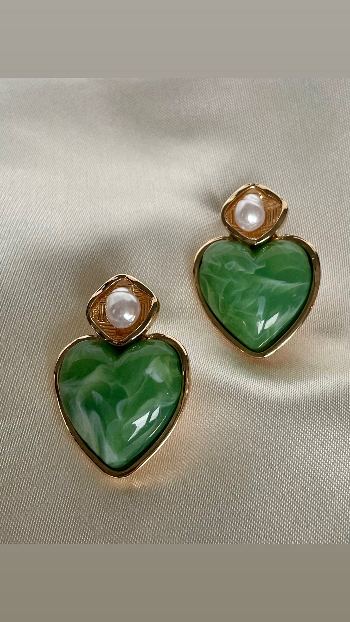 Boucles d’oreilles vert sauge