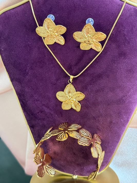 Parure orchidée