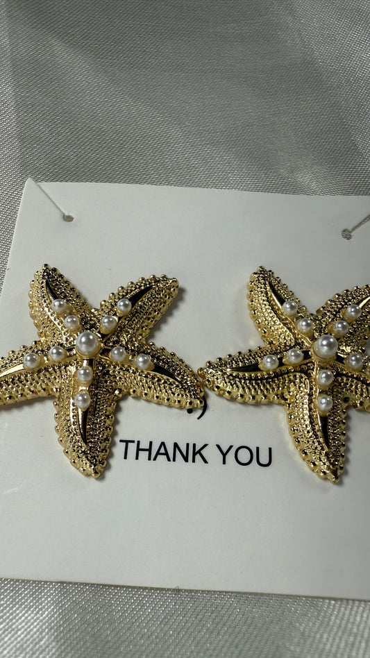 Boucle d’oreille étoile de mer