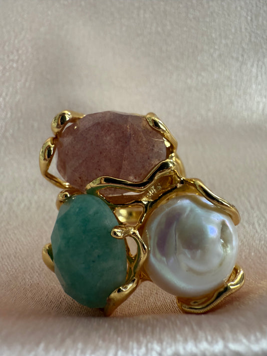 Bague précieuse émeraude
