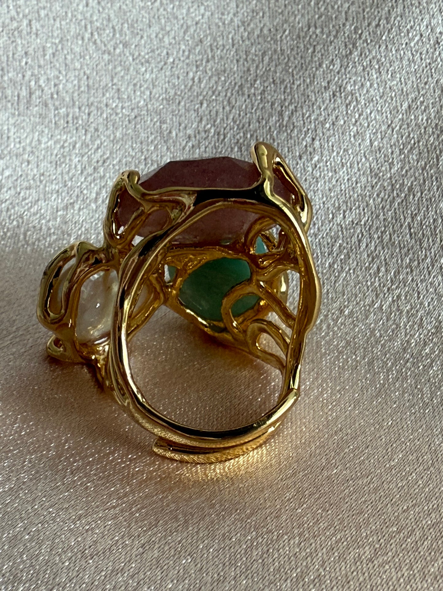 Bague précieuse émeraude