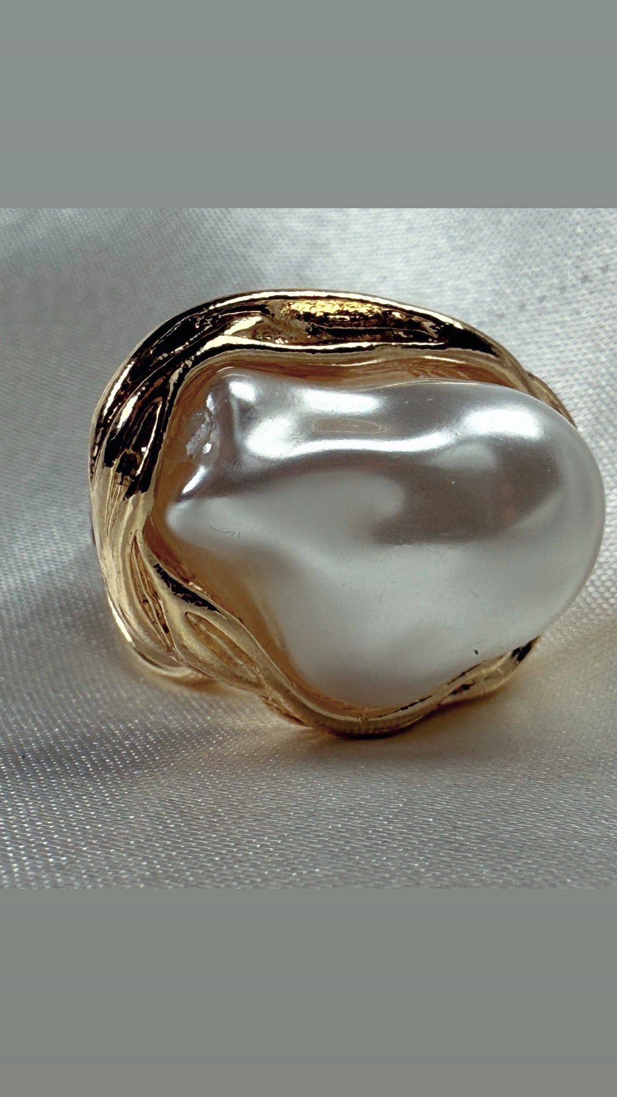 Bague pierre nacré