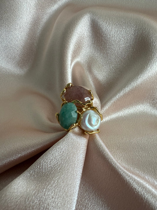 Bague précieuse émeraude