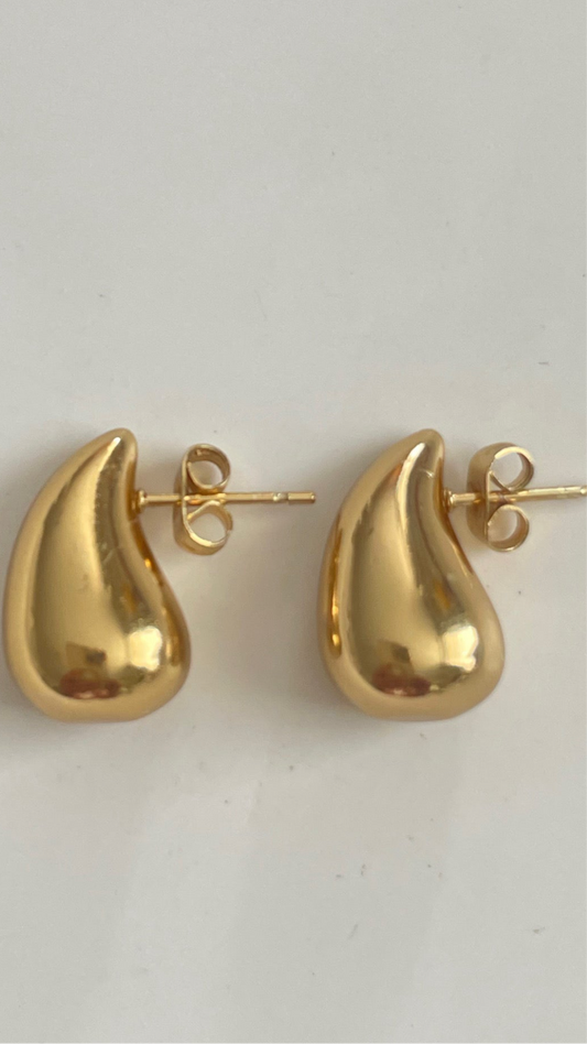 Boucles d’oreilles goûte d’or