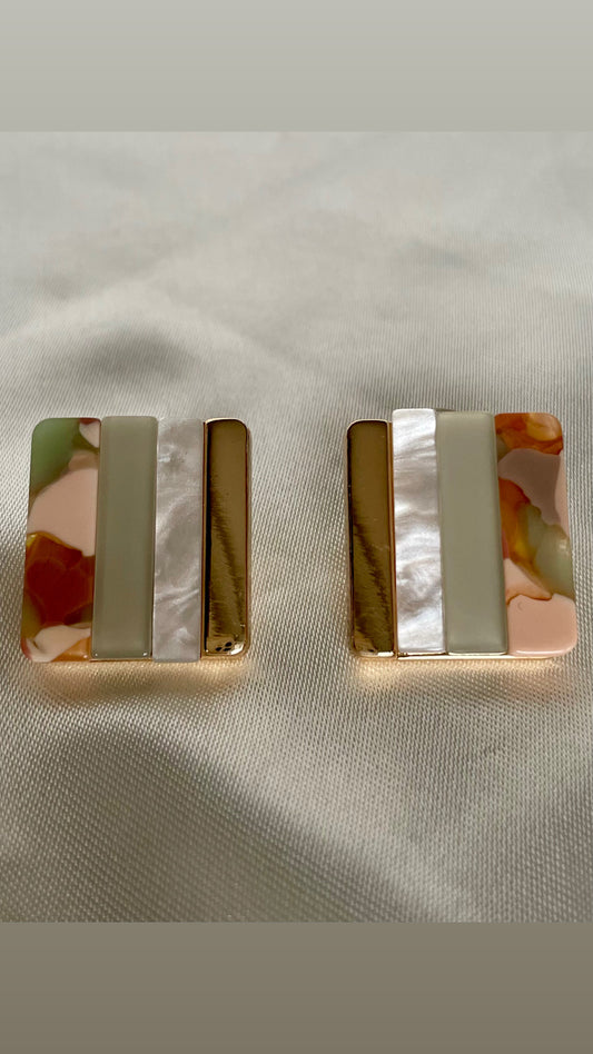 Boucles d’oreilles Aline abricots