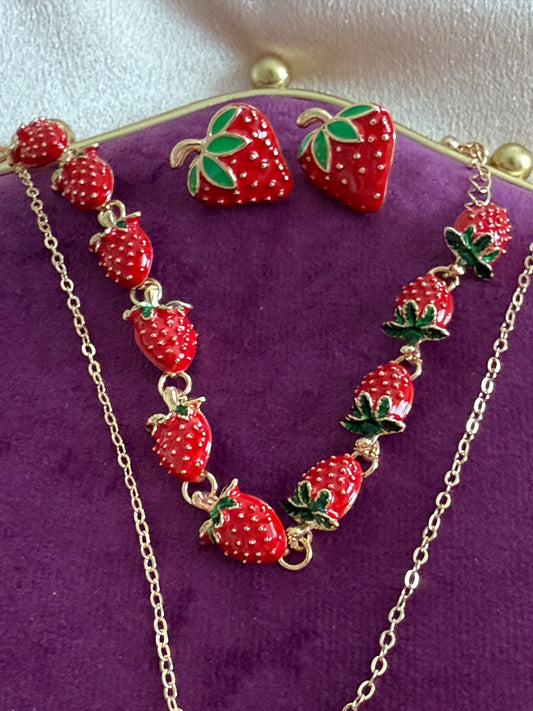 Parure strawberry