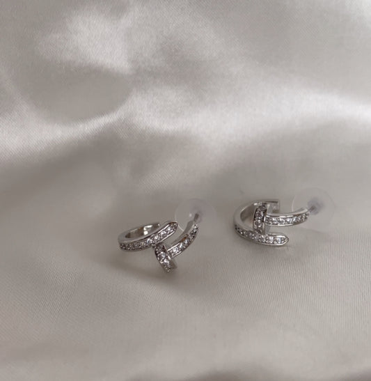 Boucles d’oreilles clou d’argent
