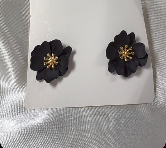 Boucle d’oreille mini noir
