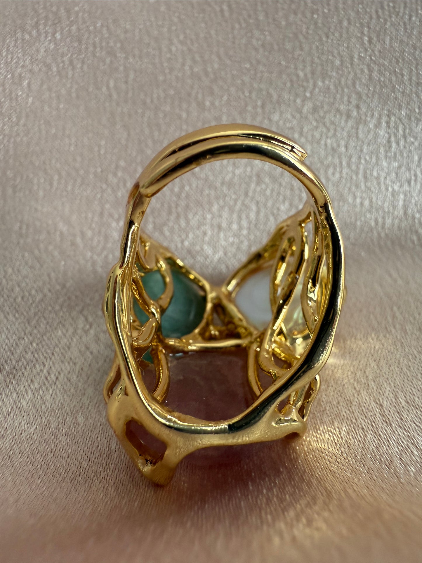 Bague précieuse émeraude