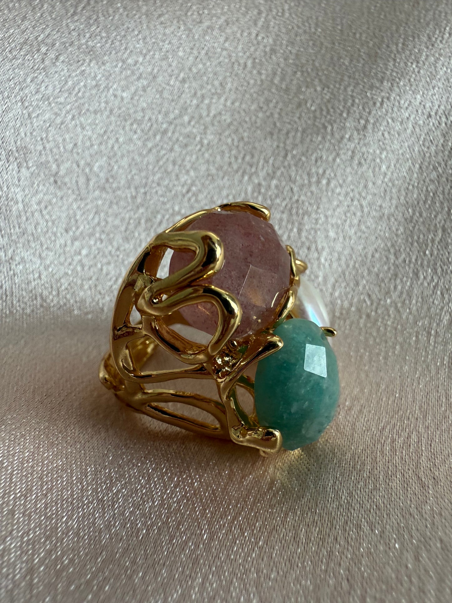 Bague précieuse émeraude