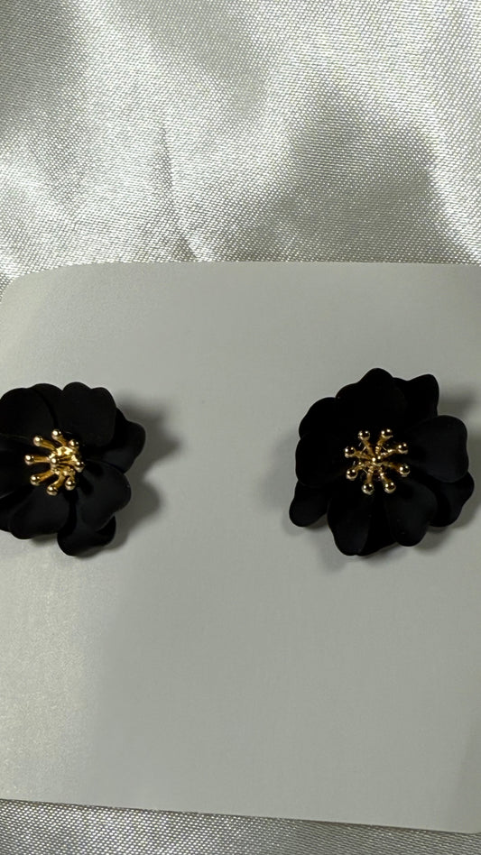 Boucle d’oreille mini noir