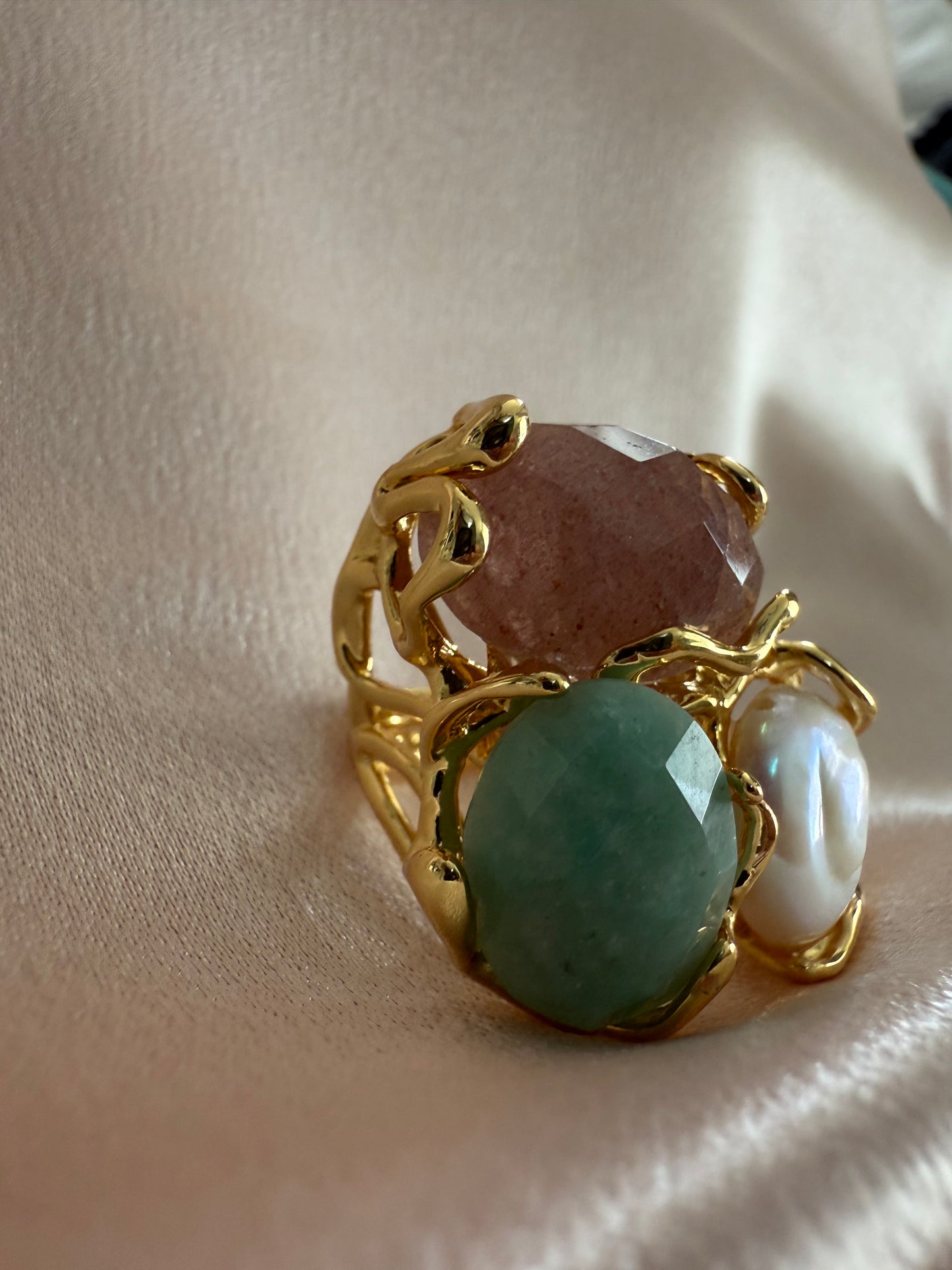 Bague précieuse émeraude