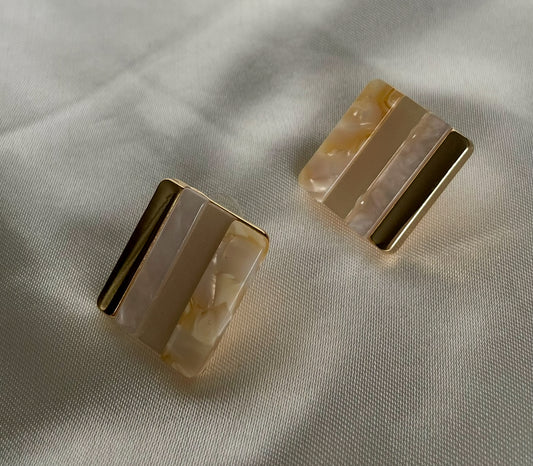 Boucles d’oreilles Aline nacré