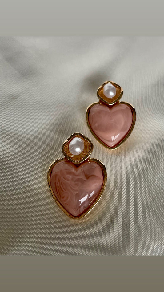 Boucles d’oreilles abricots