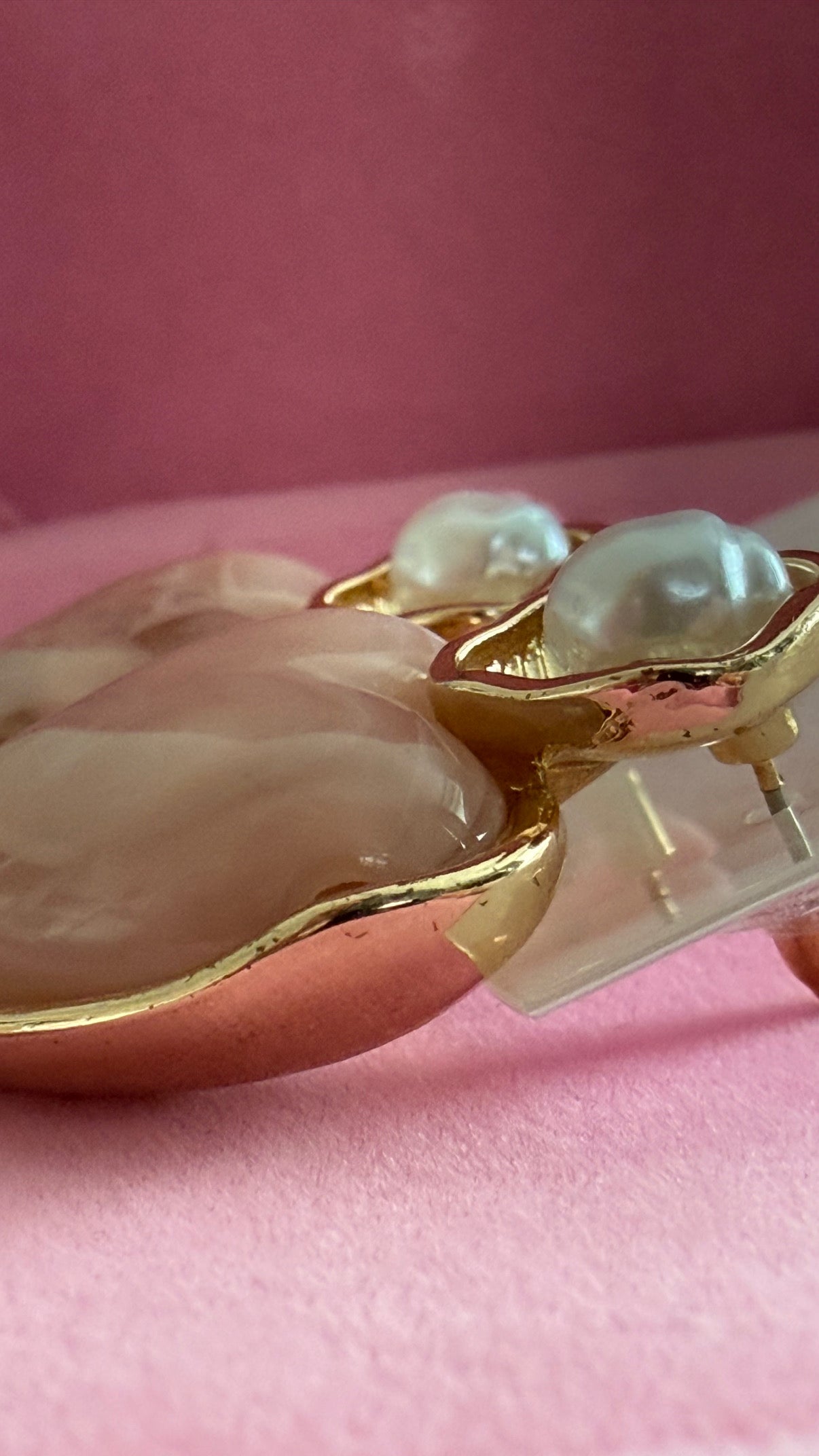 Boucles d’oreilles abricots