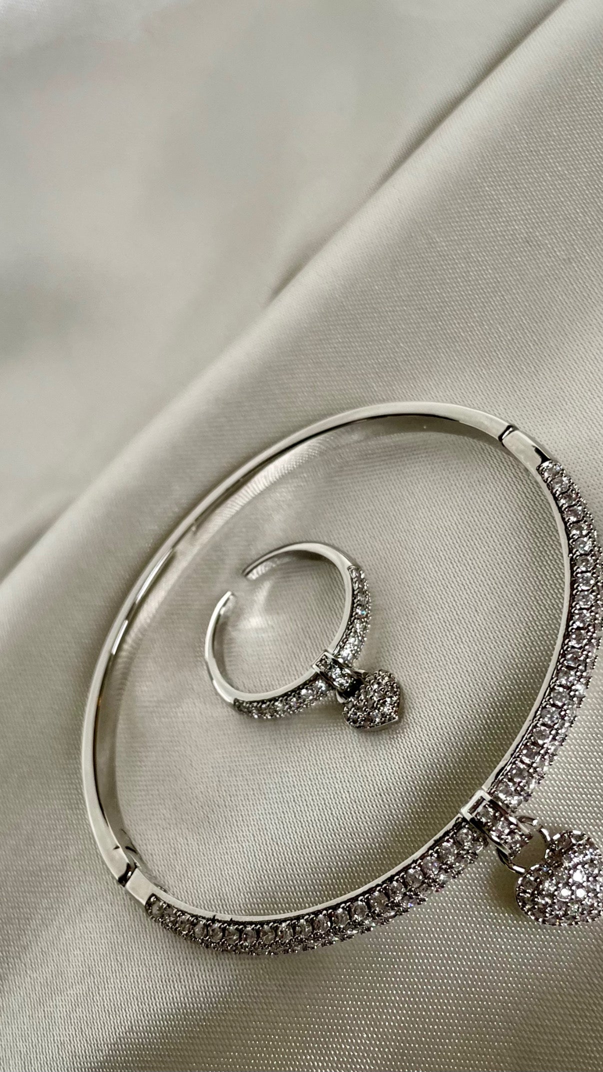 Ensemble bracelet /bague Silver