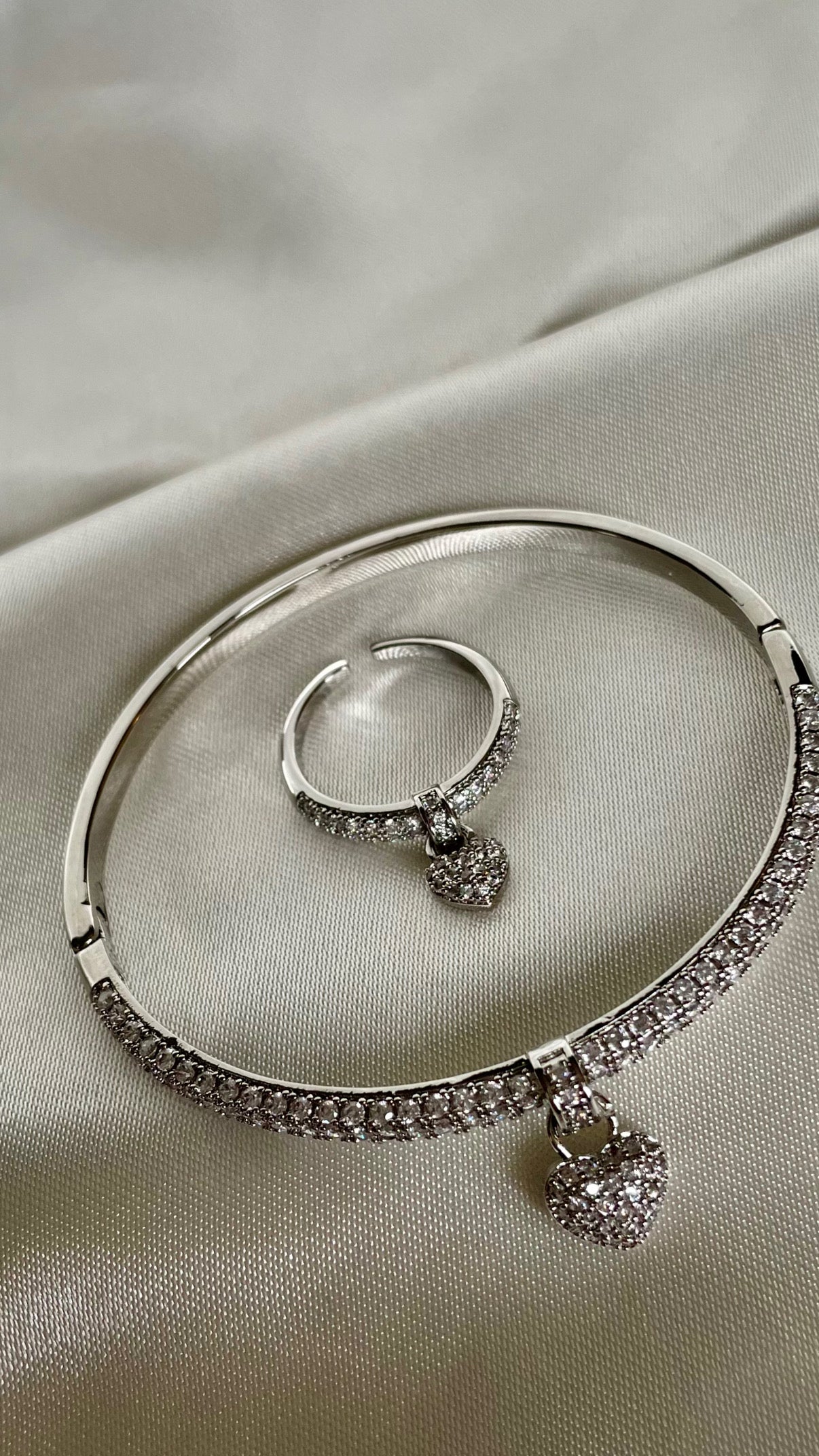Ensemble bracelet /bague Silver